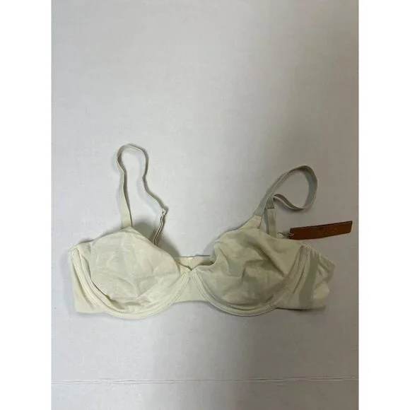 SKIMS Cotton Jersey T-Shirt Bra Bone Size 36D NWT - Picture 4 of 7